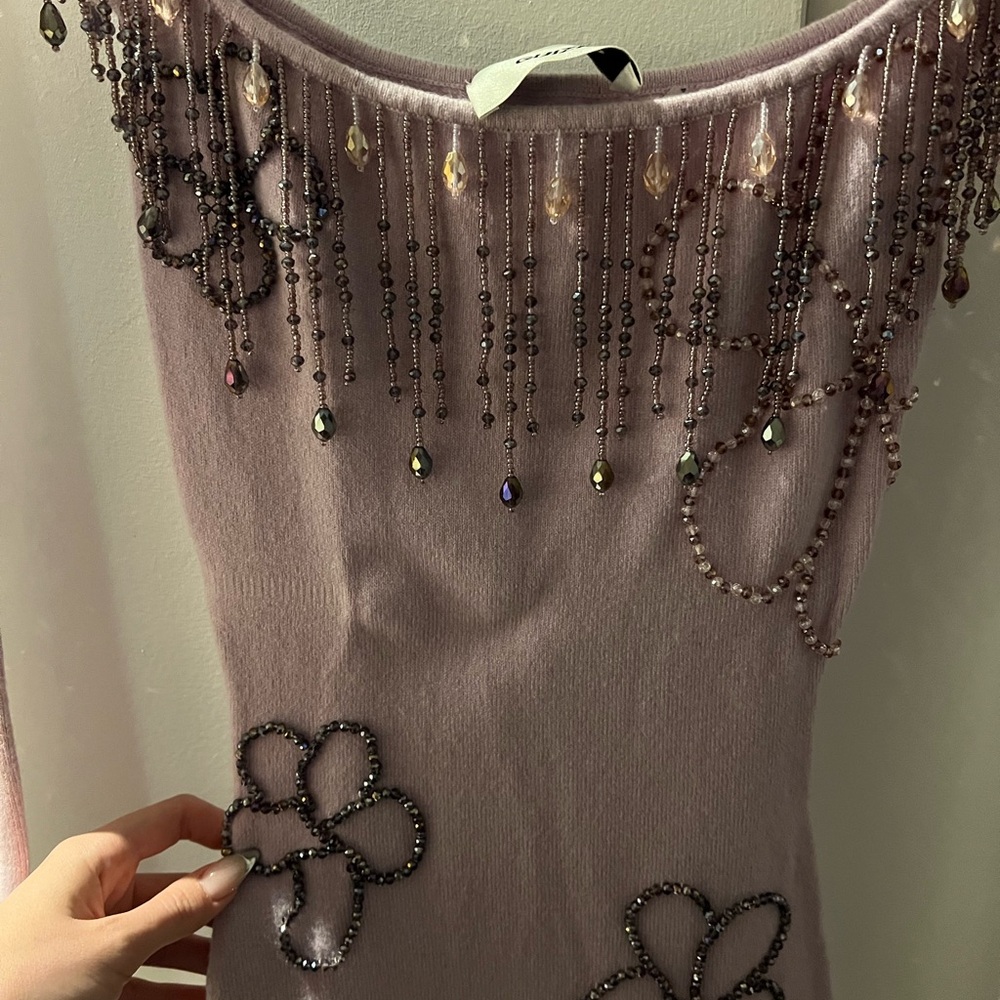 Guizio Beaded Floral Dress - Picture 4 of 7